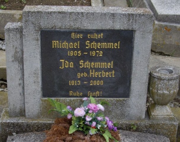 Schemmel Michael 1905-1972  Herbert Ida 1913-2000 Grabstein